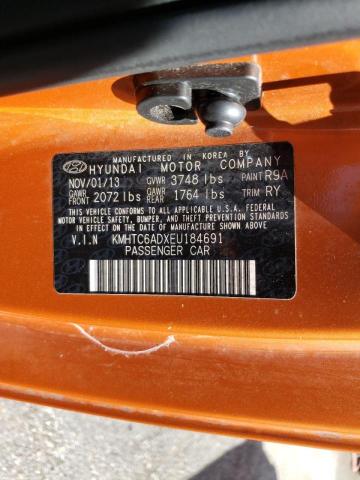 Photo 10 from auction – 2014 HYUNDAI VELOSTER with VIN KMHTC6ADXEU184691