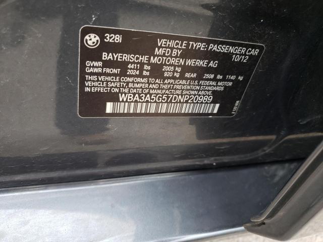 Photo 10 from auction – 2013 BMW 328 I with VIN WBA3A5G57DNP20989