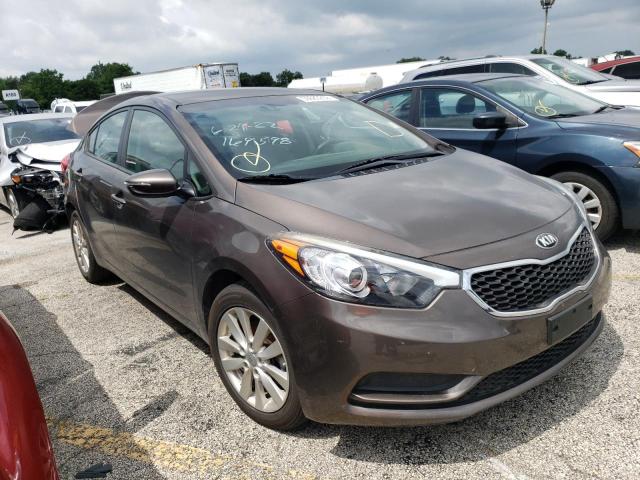 KIA FORTE LX 2014 with VIN KNAFX4A60E5092637 - Photo from auction