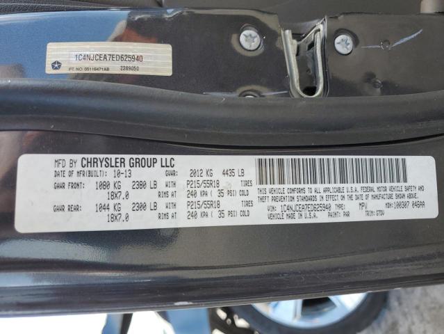 Photo 10 from auction – 2014 JEEP COMPASS LA with VIN 1C4NJCEA7ED625940