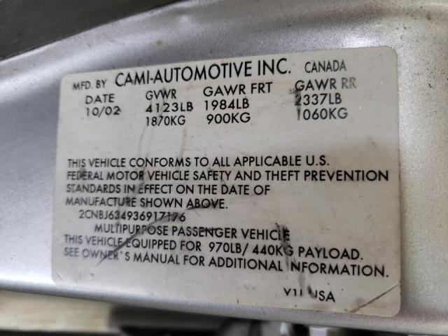 Photo 10 from auction – 2003 CHEVROLET TRACKER LT with VIN 2CNBJ634936917176