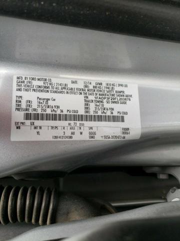 Photo 10 from auction – 2015 FORD FOCUS SE with VIN 1FADP3F29FL203876