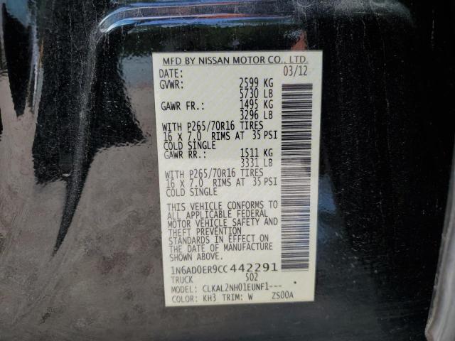 Photo 10 from auction – 2012 NISSAN FRONTIER S with VIN 1N6AD0ER9CC442291