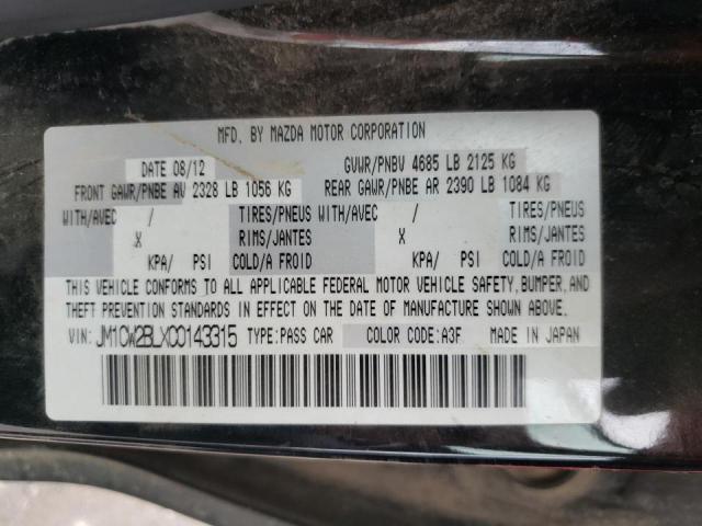 Photo 10 from auction – 2012 MAZDA 5 with VIN JM1CW2BLXC0143315