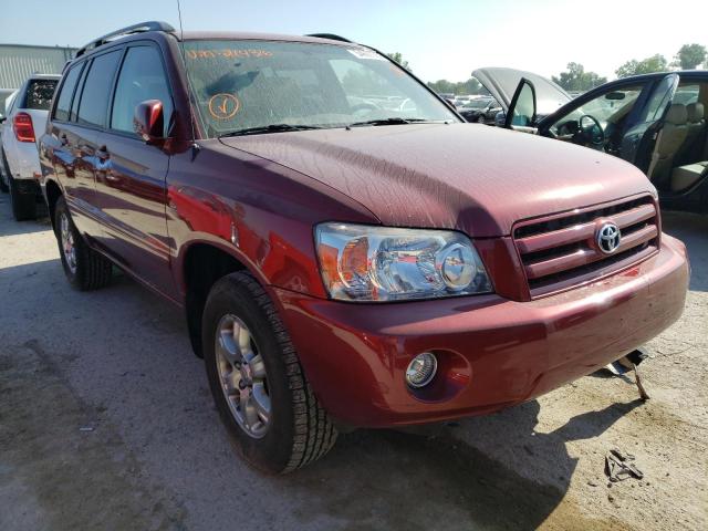 TOYOTA HIGHLANDER 2007 with VIN JTEEP21A770214316 - Photo from auction