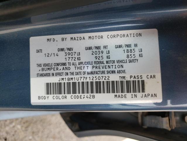 Photo 10 from auction – 2015 MAZDA 3 SPORT with VIN JM1BM1U77F1250722