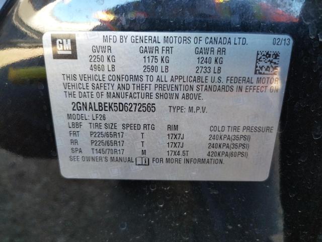 Photo 10 from auction – 2013 CHEVROLET EQUINOX LS with VIN 2GNALBEK5D6272565