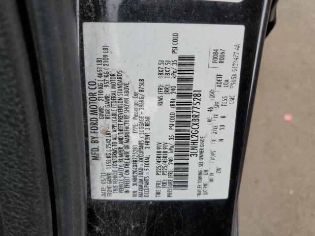 Photo 10 from auction – 2011 LINCOLN MKZ with VIN 3LNHL2GCXBR775281