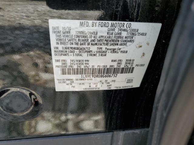 Photo 10 from auction – 2011 LINCOLN MKS with VIN 1LNHL9DR0BG606752