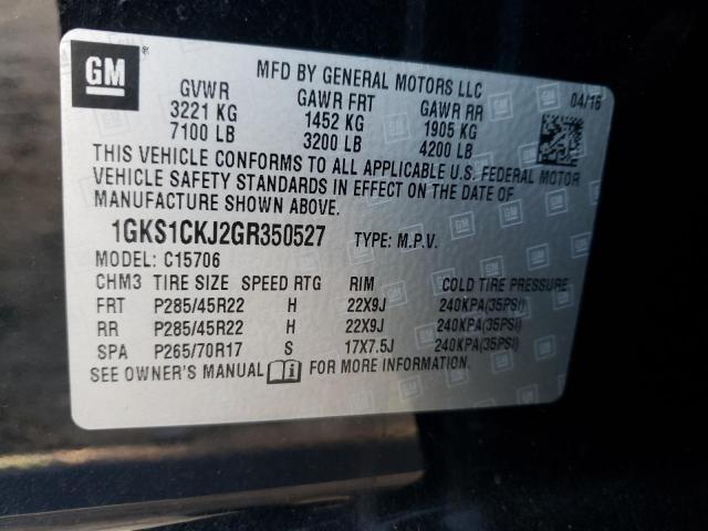 Photo 10 from auction – 2016 GMC YUKON with VIN 1GKS1CKJ2GR350527
