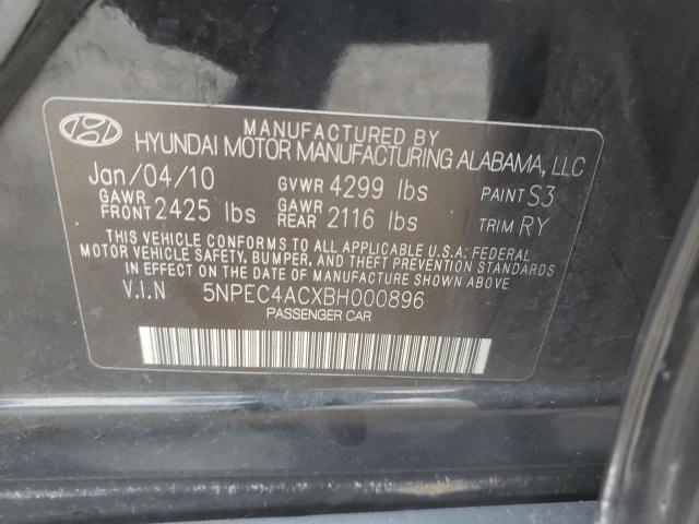 Photo 10 from auction – 2011 HYUNDAI SONATA SE with VIN 5NPEC4ACXBH000896