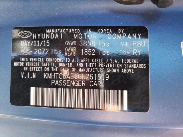 Photo 10 from auction – 2016 HYUNDAI VELOSTER T with VIN KMHTC6AE6GU261519