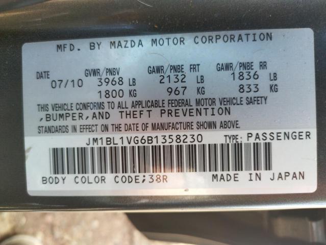 Photo 10 from auction – 2011 MAZDA 3 I with VIN JM1BL1VG6B1358230
