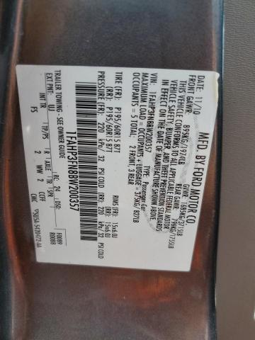 Photo 10 from auction – 2011 FORD FOCUS SE with VIN 1FAHP3FN8BW200357