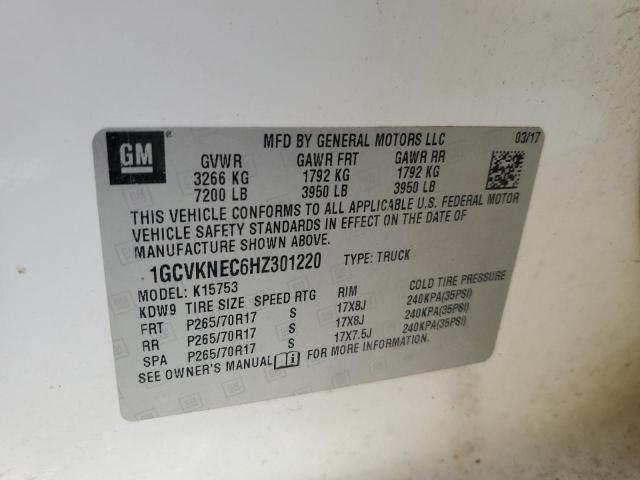 Photo 10 from auction – 2017 CHEVROLET SILVERADO with VIN 1GCVKNEC6HZ301220