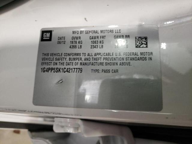 Photo 10 from auction – 2012 BUICK VERANO with VIN 1G4PP5SK1C4217779