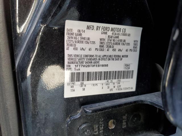 Photo 10 from auction – 2015 FORD F250 SUPER with VIN 1FT7W2BT0FEB19095