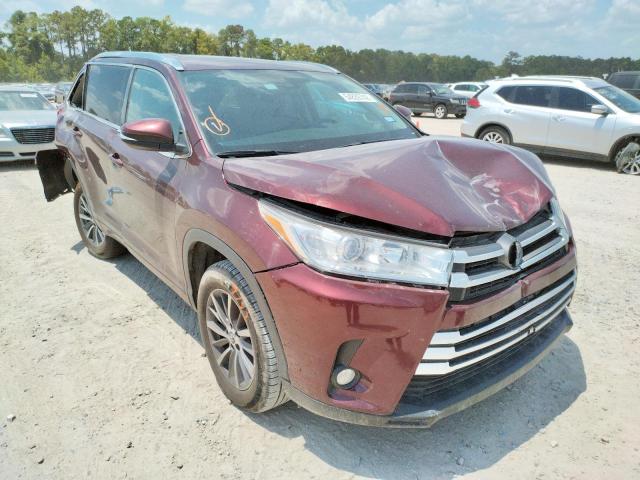 TOYOTA HIGHLANDER 2018 with VIN 5TDKZRFH0JS270697 - Photo from auction