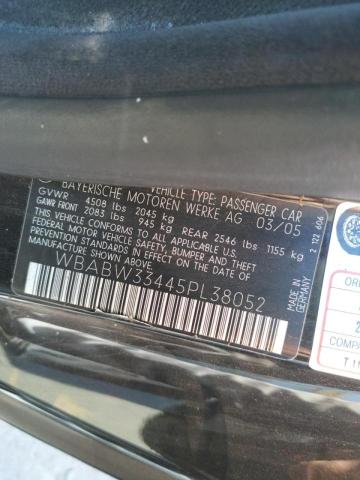 Photo 10 from auction – 2005 BMW 325 CI with VIN WBABW33445PL38052