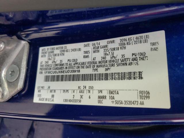 Photo 10 from auction – 2014 FORD ESCAPE TIT with VIN 1FMCU0JX6EUD35918