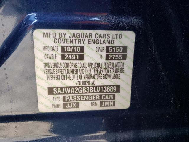 Photo 10 from auction – 2011 JAGUAR XJL with VIN SAJWA2GB3BLV13689