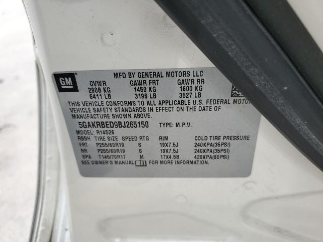 Photo 10 from auction – 2011 BUICK ENCLAVE CX with VIN 5GAKRBED9BJ265150
