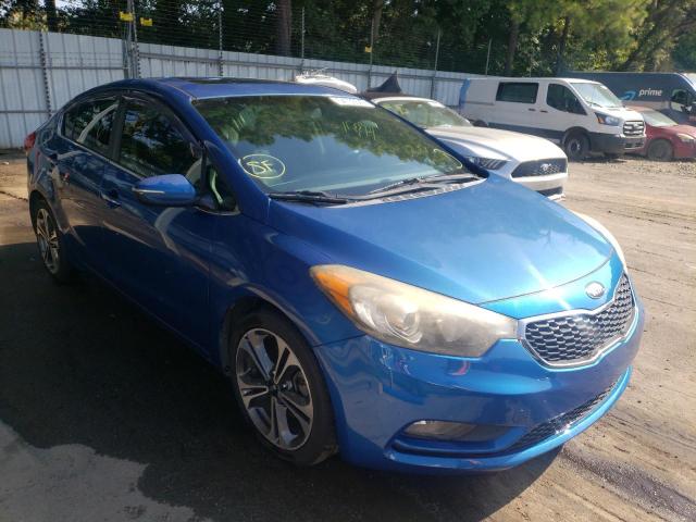 KIA FORTE EX 2014 with VIN KNAFZ4A80E5072738 - Photo from auction