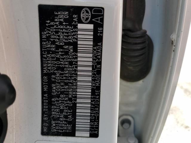 Photo 10 from auction – 2015 TOYOTA COROLLA L with VIN 2T1BURHE3FC317612