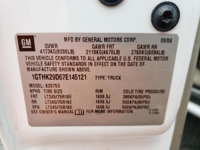 Photo 10 from auction – 2007 GMC SIERRA K25 with VIN 1GTHK29D67E145121