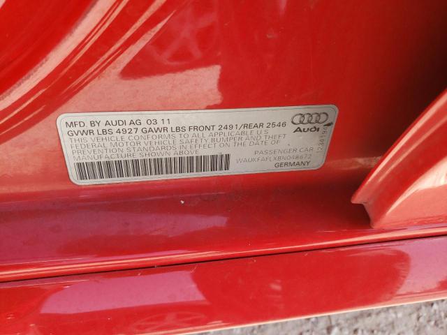 Photo 10 from auction – 2011 AUDI A4 PRESTIG with VIN WAUKFAFLXBN048672
