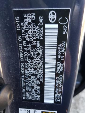 Photo 10 from auction – 2015 TOYOTA PRIUS with VIN JTDKN3DU2F0479992