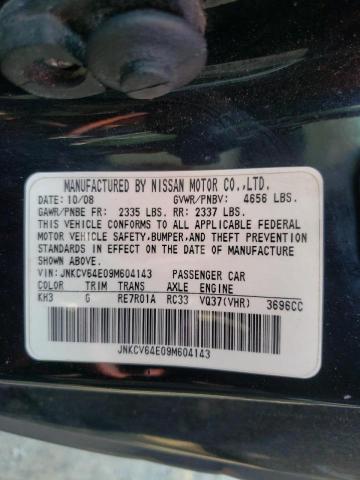 Photo 10 from auction – 2009 INFINITI G37 BASE with VIN JNKCV64E09M604143