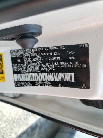 Photo 10 from auction – 2016 TOYOTA HIGHLANDER with VIN 5TDDKRFH7GS259458