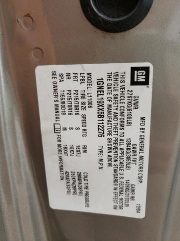 Photo 10 from auction – 2005 CHEVROLET ASTRO with VIN 1GNEL19XX5B112276