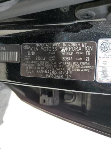 Photo 10 from auction – 2011 KIA FORTE EX with VIN KNAFU4A2XB5354794