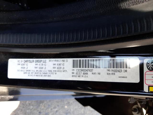 Photo 10 from auction – 2013 CHRYSLER 200 LX with VIN 1C3CCBAB3DN670297