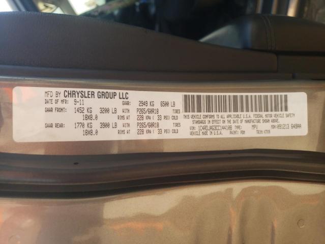Photo 10 from auction – 2012 DODGE DURANGO SX with VIN 1C4RDJAG3CC144108