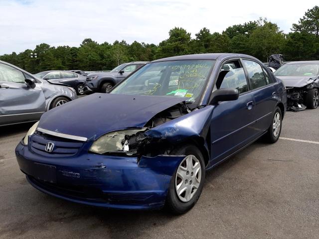 Photo 2 from auction – 2003 HONDA CIVIC LX with VIN 2HGES16523H563626