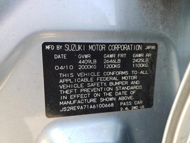 Photo 10 from auction – 2010 SUZUKI KIZASHI SL with VIN JS2RE9A71A6100668