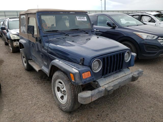 JEEP WRANGLER / 2000 with VIN 1J4FA29P8YP798425 - Photo from auction