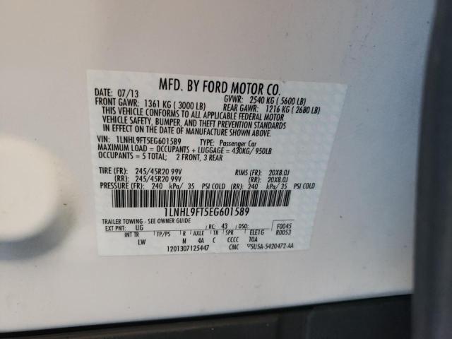 Photo 10 from auction – 2014 LINCOLN MKS with VIN 1LNHL9FT5EG601589