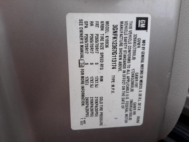 Photo 10 from auction – 2007 CHEVROLET AVALANCHE with VIN 3GNFK12367G113174