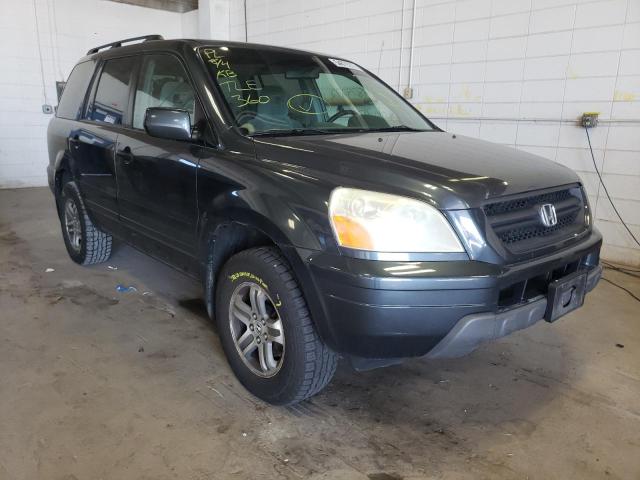 HONDA PILOT EX 2004 with VIN 2HKYF18414H573464 - Photo from auction