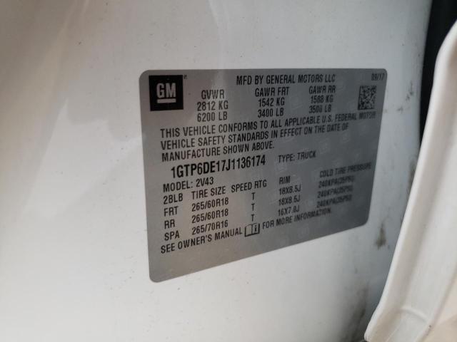 Photo 10 from auction – 2018 GMC CANYON SLT with VIN 1GTP6DE17J1136174