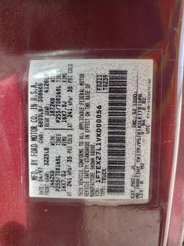 Photo 10 from auction – 1997 FORD F250 with VIN 1FTEX27L1VKD00056