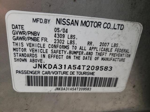 Photo 10 from auction – 2004 INFINITI I35 with VIN JNKDA31A54T209583