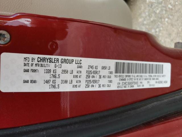 Photo 10 from auction – 2013 CHRYSLER TOWN & COU with VIN 2C4RC1BG0DR793455
