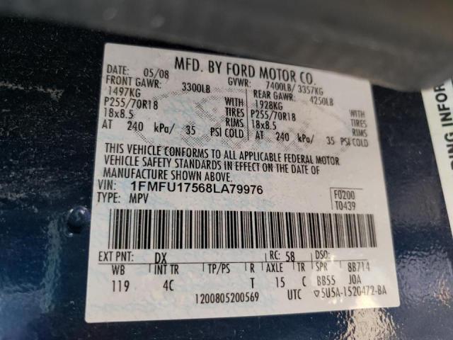 Фото 10 с аукциона – 2008 FORD EXPEDITION с VIN 1FMFU17568LA79976