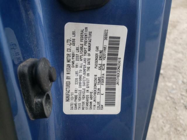 Photo 10 from auction – 2012 INFINITI G37 BASE with VIN JN1CV6EK2CM423416