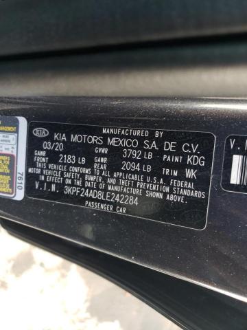Photo 10 from auction – 2020 KIA FORTE FE with VIN 3KPF24AD8LE242284